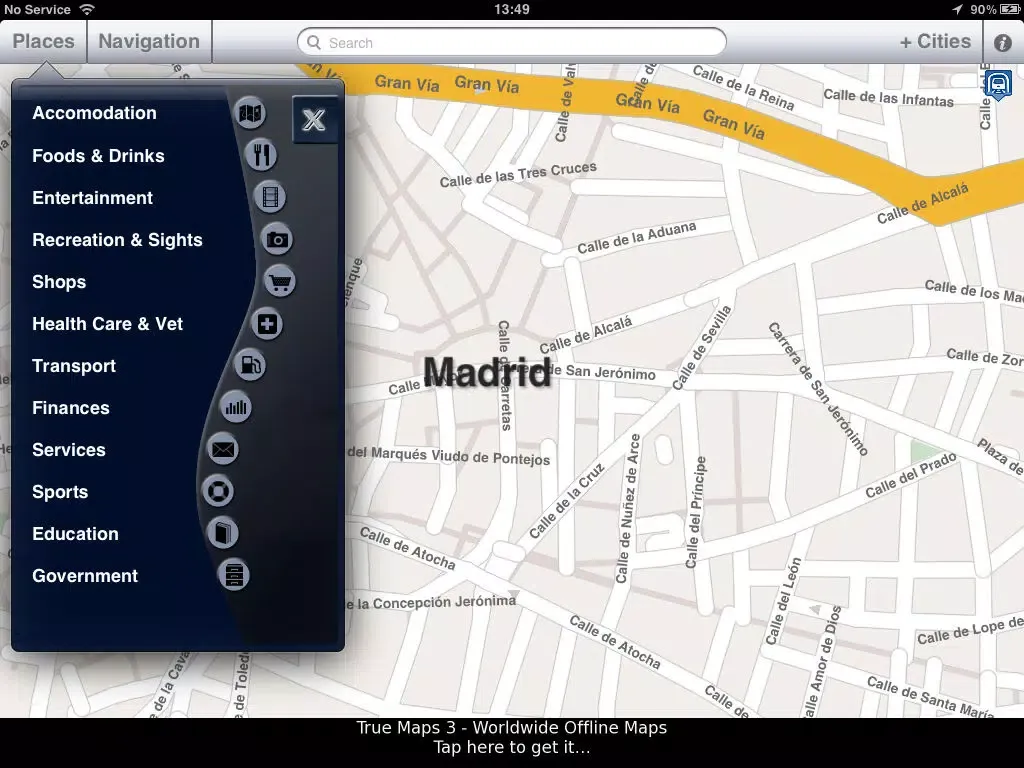 Madrid - Offline Map & City Guide (w/metro!) iPad  スクリーンショット