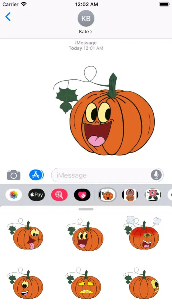 Pumpkin time stickers স্ক্রিনশট
