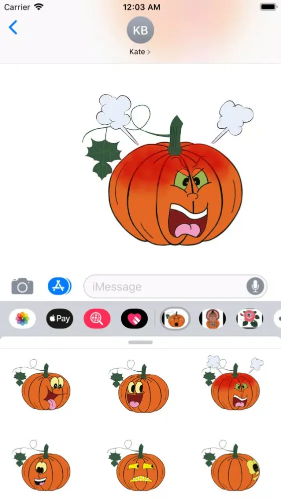 Pumpkin time stickers স্ক্রিনশট