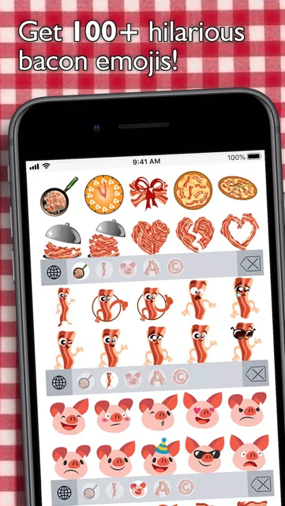 Скриншоты BaconMoji bacon emoji stickers