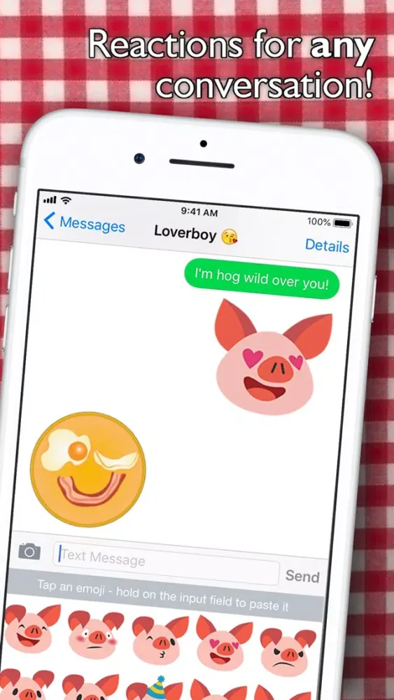 Скриншоты BaconMoji bacon emoji stickers