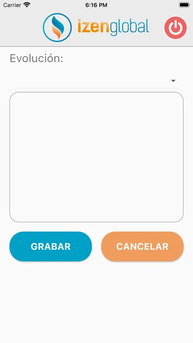 Tangkapan skrin iZen Enterprise