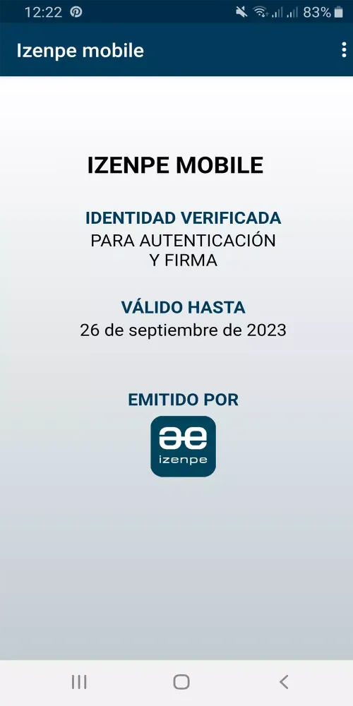Capturas de pantalla de IZENPE MOBILE