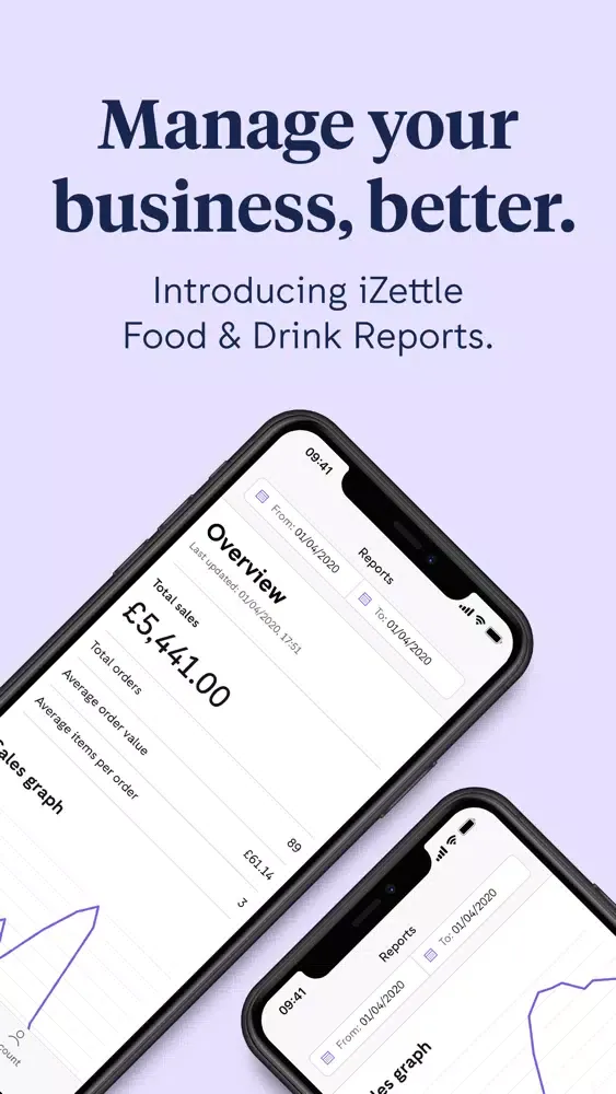 تصاویر iZettle Food & Drink Reports