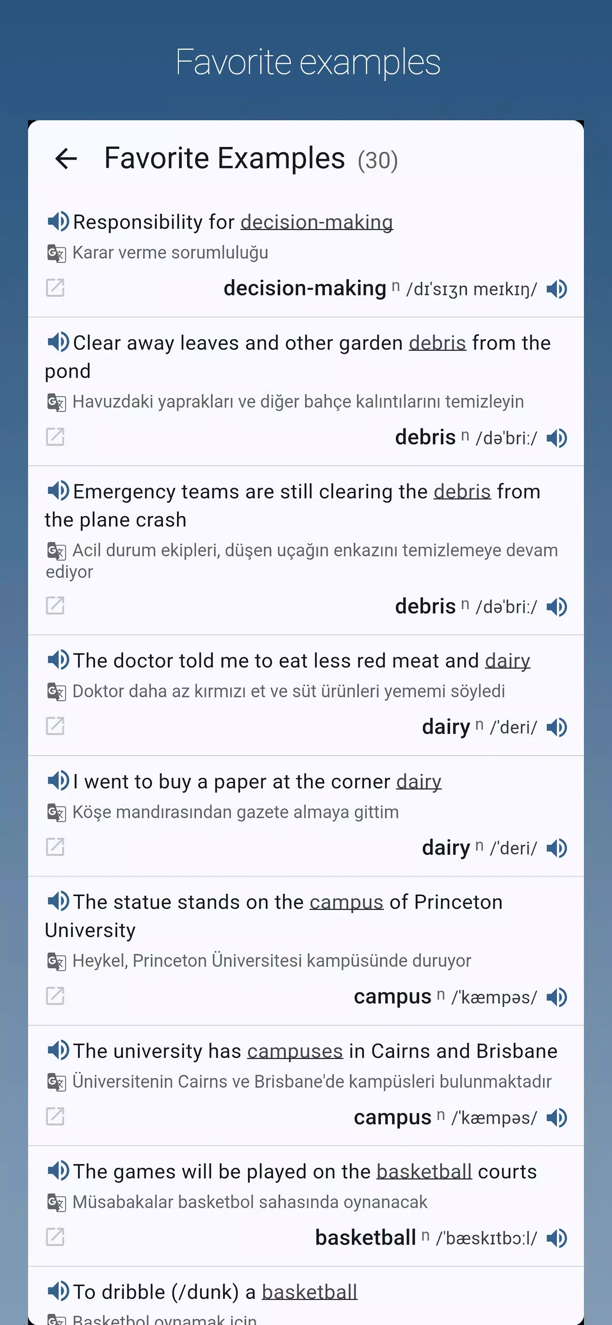 English-Turkish Dictionary Pro Screenshots