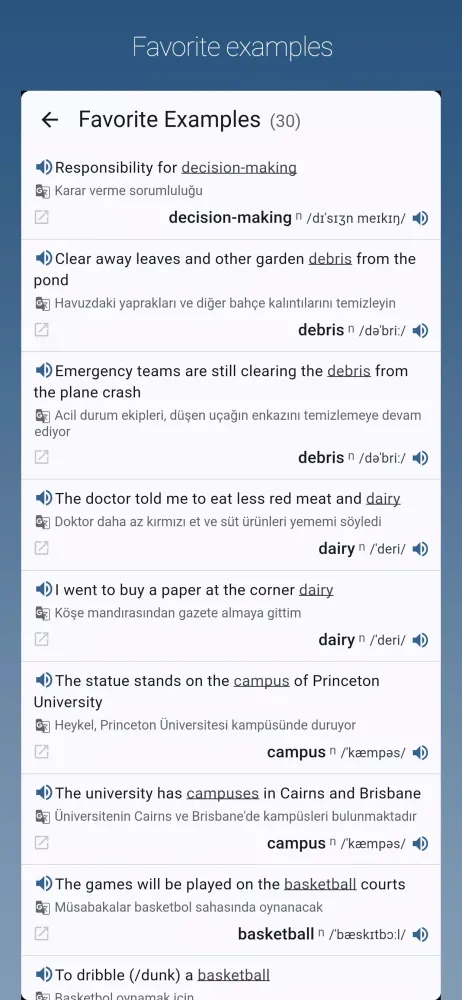 English-Turkish Dictionary Pro应用截图