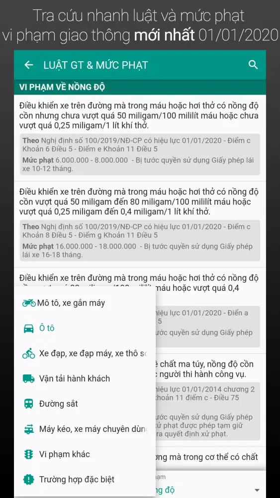 Thi bằng lái xe máy Screenshots