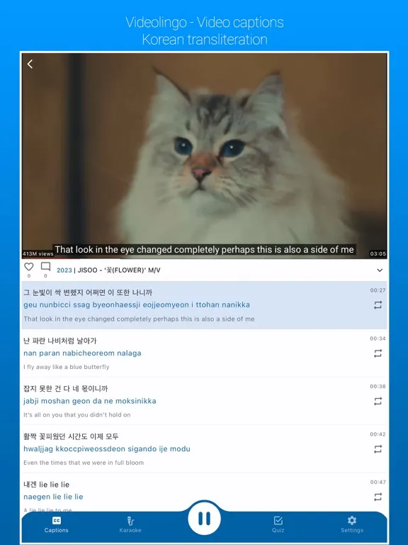 Video Lingo dual subtitles iPad  Screenshots