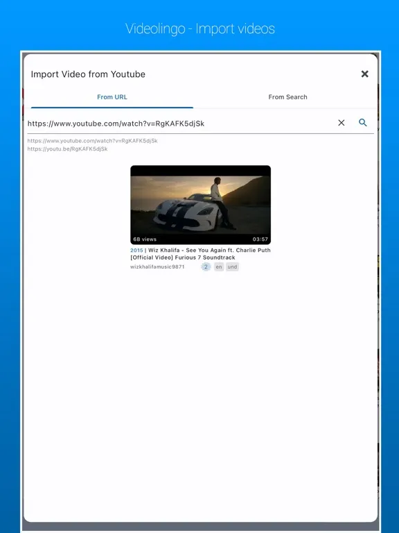 Video Lingo dual subtitles iPad  Screenshots