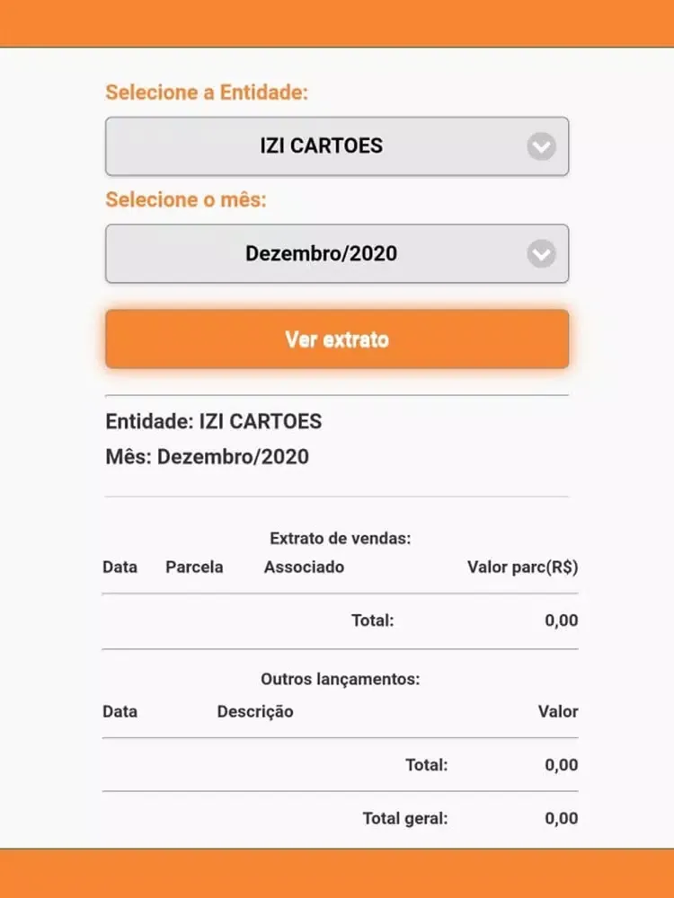 Tangkapan skrin iZi Lojista iPad 