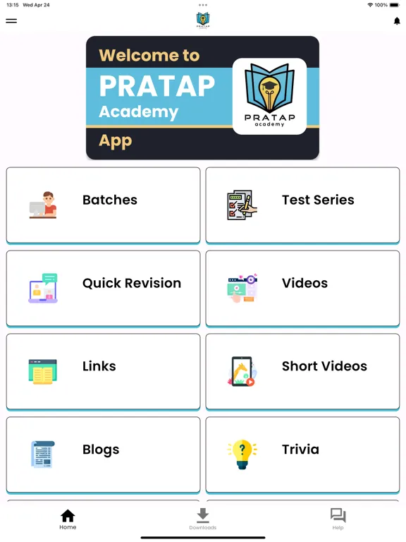 Pratap Academy iPad  Screenshots