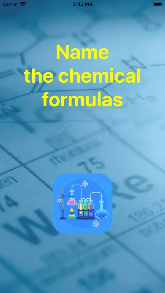 Captures d'écran de Name the chemical formulas