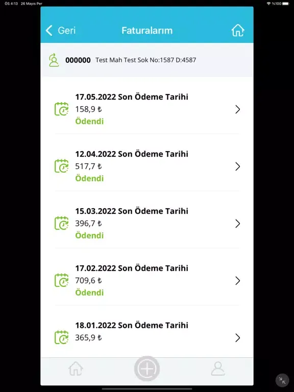 Capturas de tela do İzmir Doğal Gaz Mobil iPad 