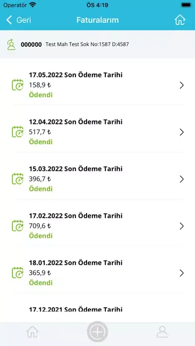 Capturas de tela do İzmir Doğal Gaz Mobil