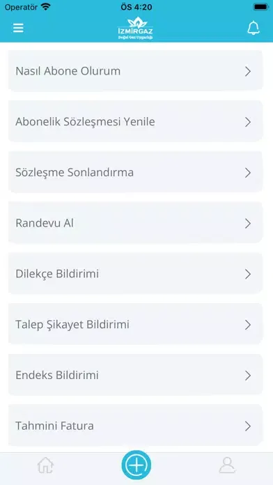 Capturas de tela do İzmir Doğal Gaz Mobil