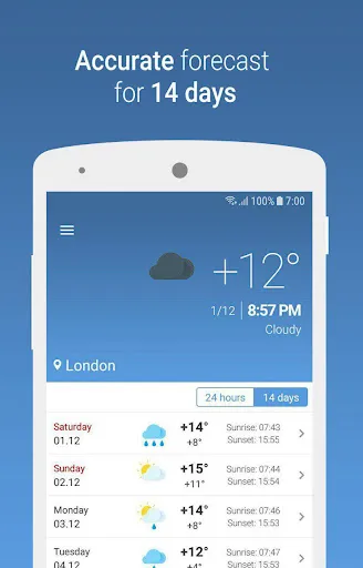 MeteoScope - Accurate forecast स्क्रीनशॉट