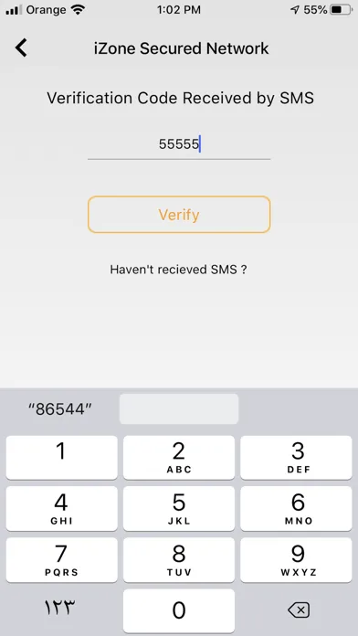 Ảnh chụp màn hình của iZone App