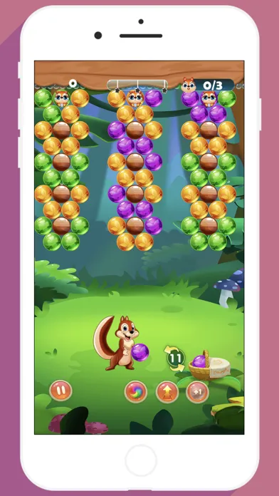 Tangkapan skrin Bubble Shooter - Squirrel Ver