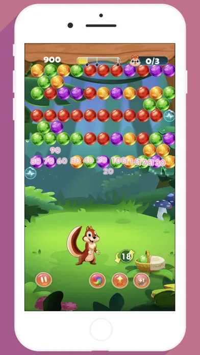 Tangkapan skrin Bubble Shooter - Squirrel Ver