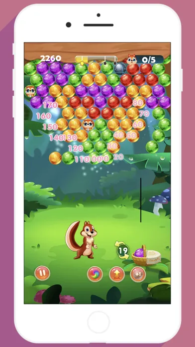 Tangkapan skrin Bubble Shooter - Squirrel Ver