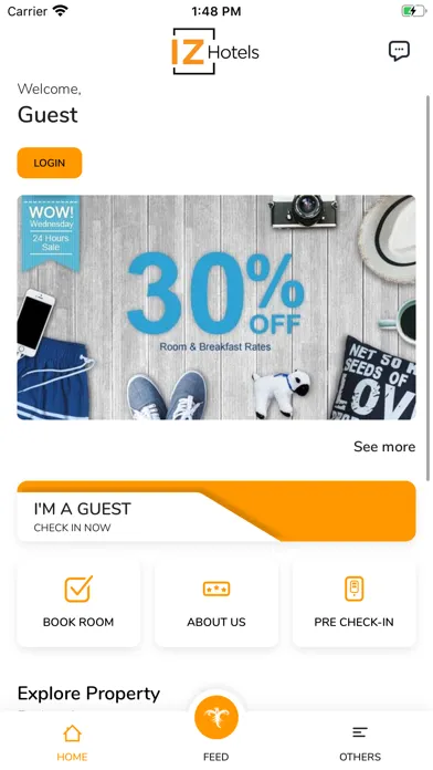 Tangkapan layar IZ Hotels