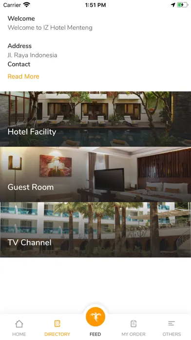 Tangkapan layar IZ Hotels