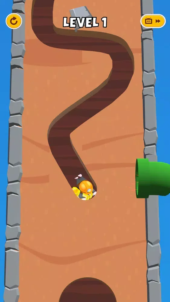 Capturas de tela do Hole Mole 3D