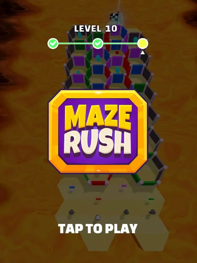 Maze Rush 3D iPad  स्क्रीनशॉट