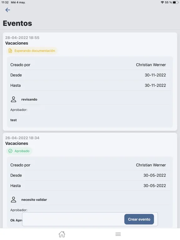Tangkapan layar IZY APP iPad 