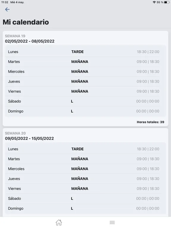 Tangkapan layar IZY APP iPad 