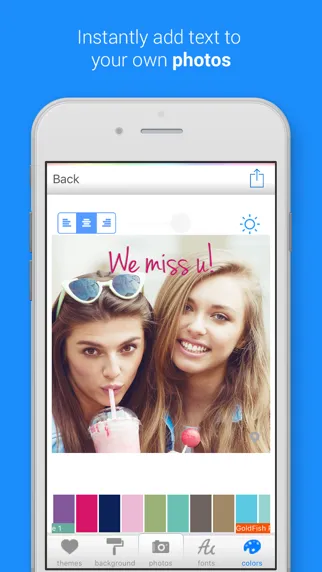 تصاویر Color Cap - Add custom text to photos & pics for Instagram