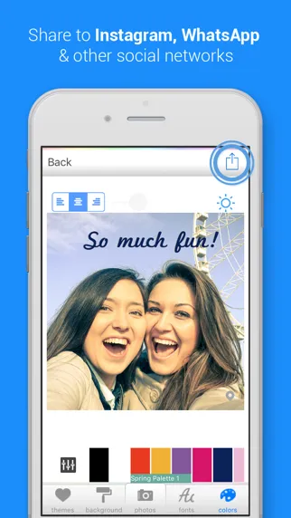 تصاویر Color Cap - Add custom text to photos & pics for Instagram