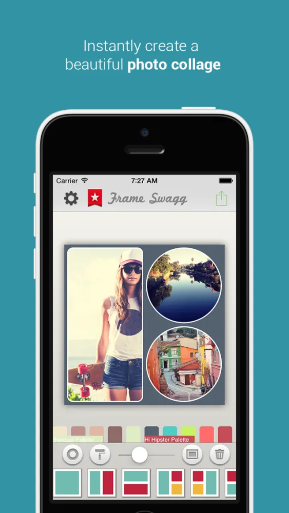 Frame Swagg - Photo collage maker to stitch pic for Instagram FREE應用截圖