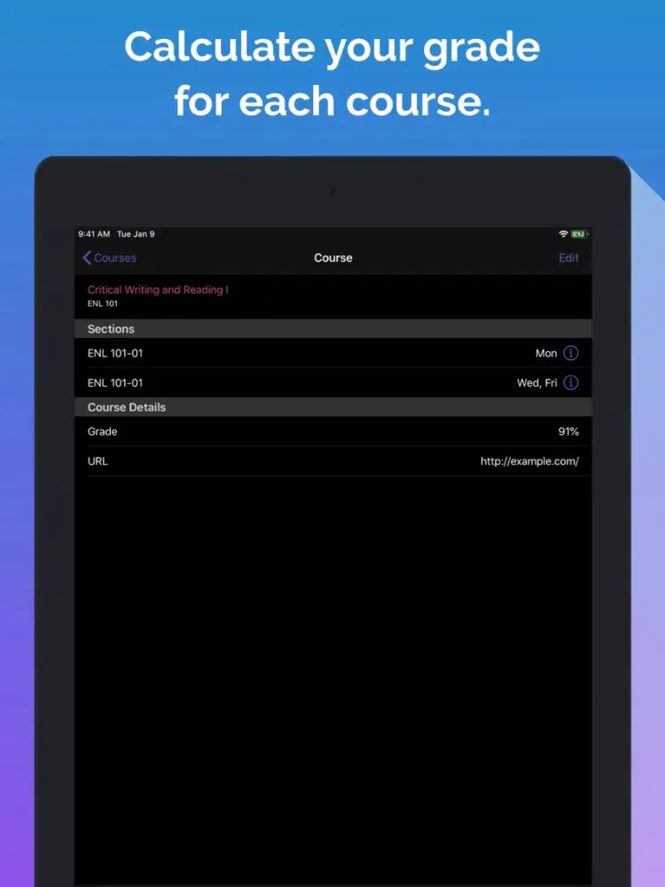 Screenshot di Collegiate: Student Organizer iPad 