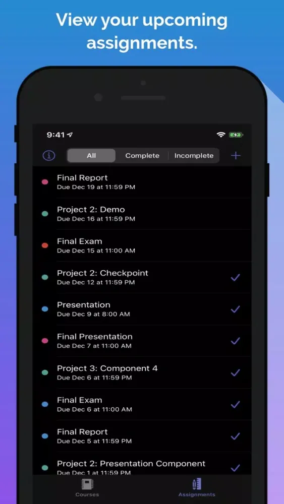Screenshot di Collegiate: Student Organizer