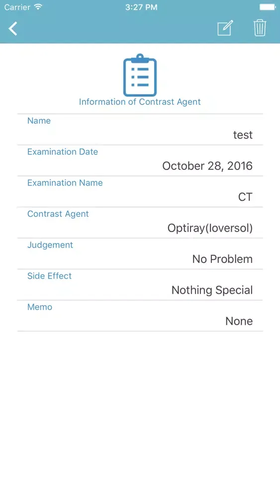 Capturas de pantalla de Management of Contrast Agent