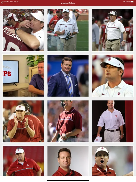 Скриншоты Bob Stoops iPad 