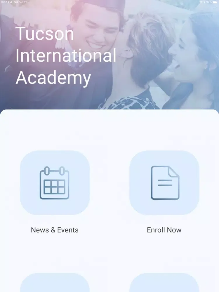 Capturas de pantalla de Tucson International Academy. iPad 