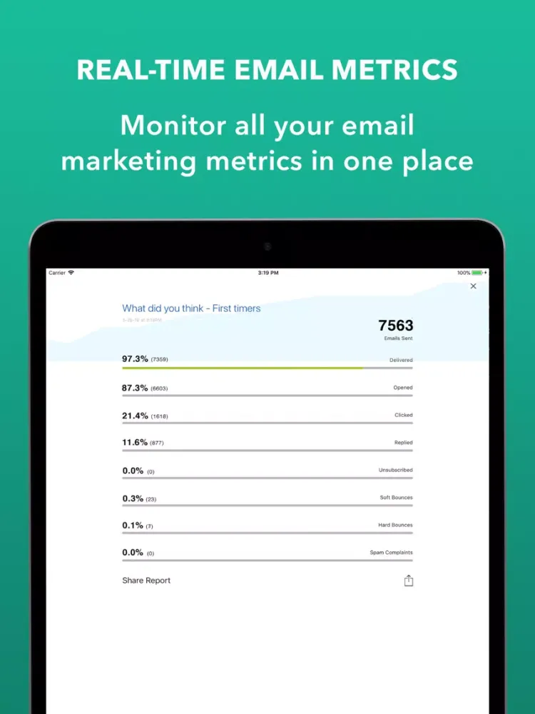 Campaigner - Email Marketing iPad  スクリーンショット