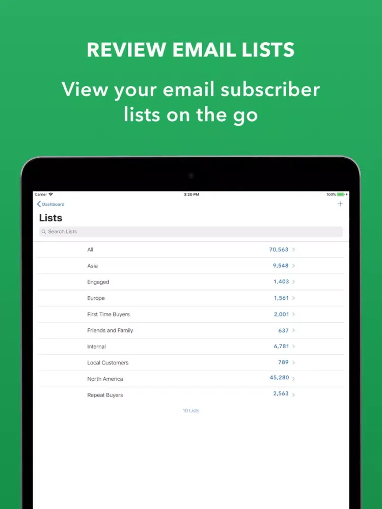 Campaigner - Email Marketing iPad  スクリーンショット