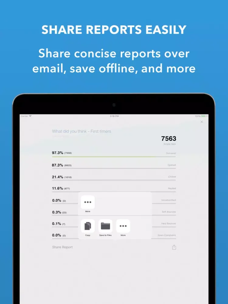 Campaigner - Email Marketing iPad  スクリーンショット