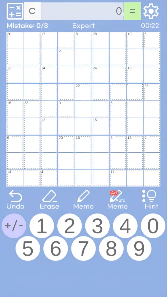 Killer Sudoku : Brain Trainer Screenshots