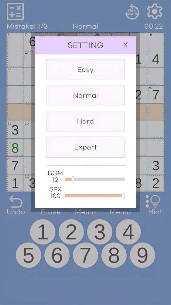Killer Sudoku : Brain Trainer Screenshots