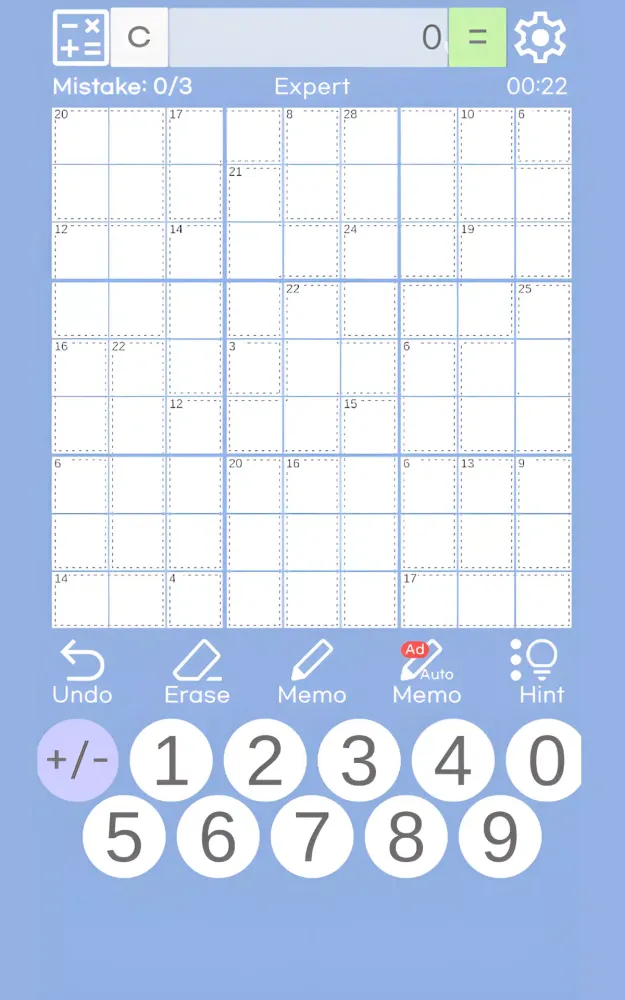 Killer Sudoku : Brain Trainer Screenshots