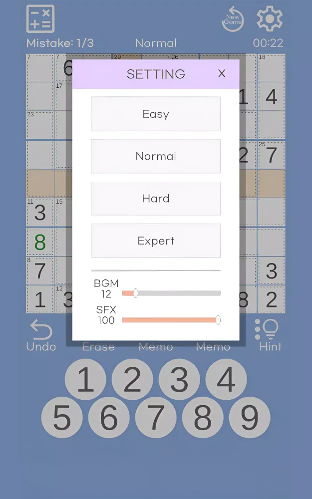 Killer Sudoku : Brain Trainer Screenshots