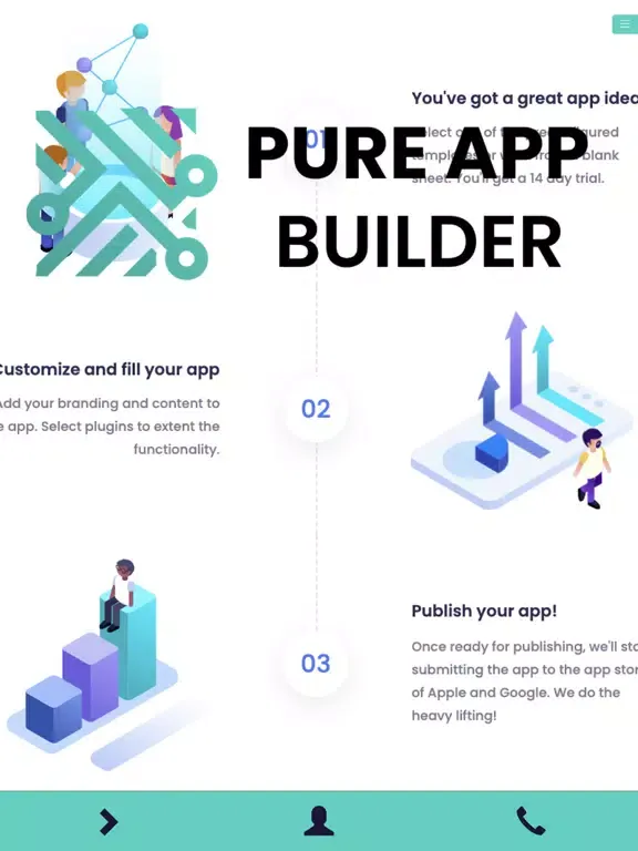 Pure App Builder iPad 应用截图