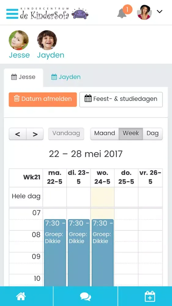 De Kindersofa ouder app سکرین شاٹس