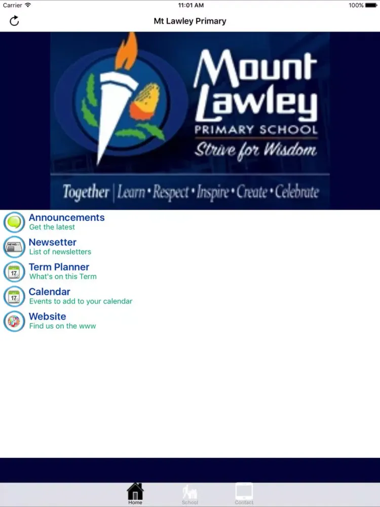 Capturas de pantalla de Mt Lawley Primary School iPad 