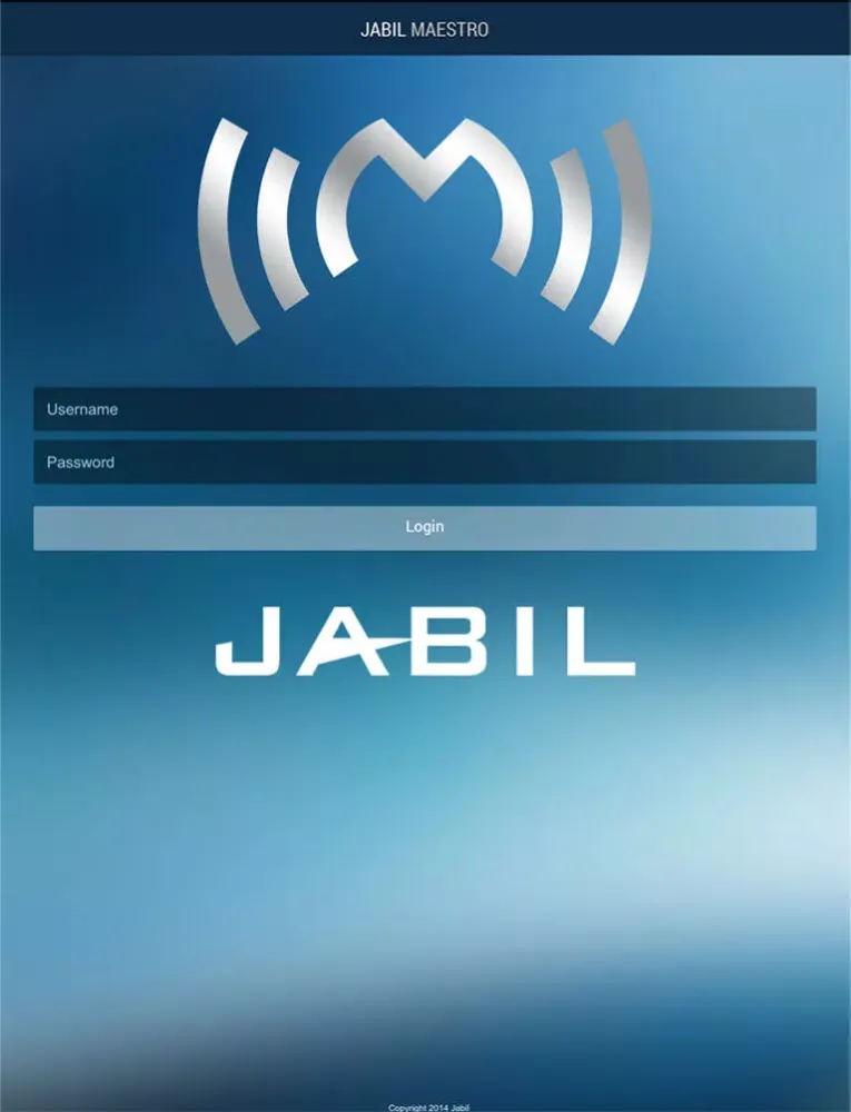 Jabil Maestro iPad  স্ক্রিনশট