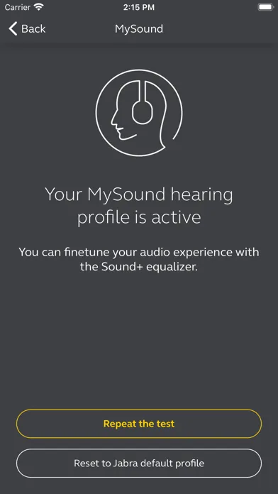 Tangkapan layar Jabra Sound+